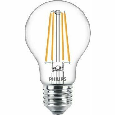 LED žárovka Philips CorePro Bulb ND 8.5-75W E27 A60 827 CL G, nestmívatelná, čirá