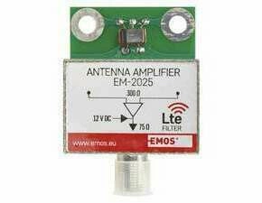 Předzesilovač anténní EMOS J5802, VHF/UHF, 25dB