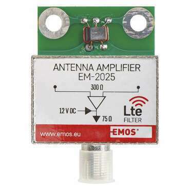 Předzesilovač anténní EMOS J5802, VHF/UHF, 25dB