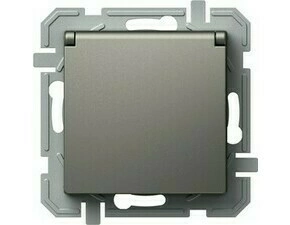 TEM ZÁSUVKA FRANCOUZSKÁ + KRYT 2P+E 16A 250V~ TI XO titan