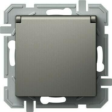 TEM ZÁSUVKA FRANCOUZSKÁ + KRYT 2P+E 16A 250V~ TI XO titan