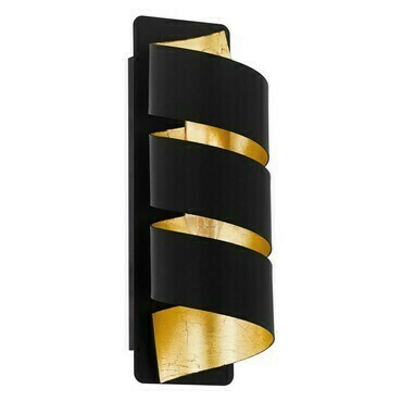 Svítidlo nástěnné EGLO WL 1 E14 SCHWARZ GOLD ELIZONDO