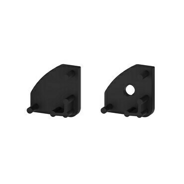 Koncovka profilu GREENLUX EC-PROFIL (YB) B (2pcs/SET), černá