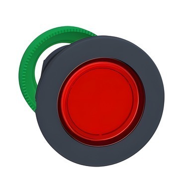 SCHN ZB5FW343 Zapuštěné provedení, Ovl. hlavice stiskací prosvětlená pro integrovanou LED, Rudá