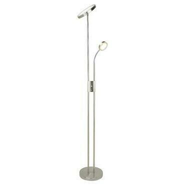 Stojací lampa Ophus saténová chromová LED 17,5W RABALUX 3239