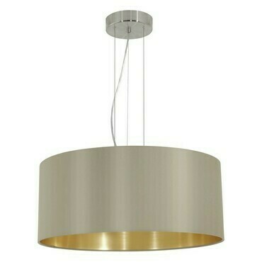 Svítidlo závěsné EGLO HL 3 O530 NICKEL-M TAUPE MASERLO