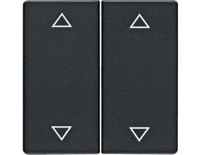 HAG 16446086 Kolébka s potiskem šipky, dělená, Berker Q.x, antracit, sametová