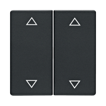 HAG 16446086 Kolébka s potiskem šipky, dělená, Berker Q.x, antracit, sametová