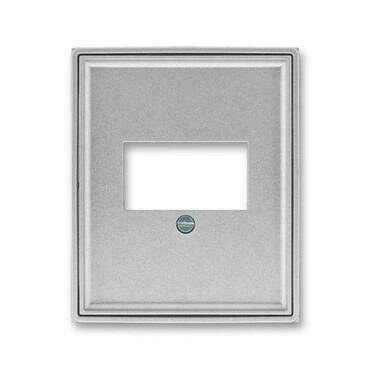Kryt zásuvky ABB Time 5014E-A00040 08, titanová, komunikační (HDMI, USB, VGA, USB nab.)
