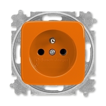 Zásuvka jednonásobná ABB Reflex SI 5519B-A02347 P, oranžová, s bezšroub. svorkami