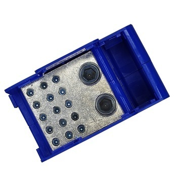 BEČOV UB2120CK12 Distribuční blok DTB 2x120/15x16 modrý