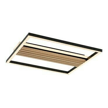 Stropní svítidlo Noxelle matná černá/dub LED 30W RABALUX 71458
