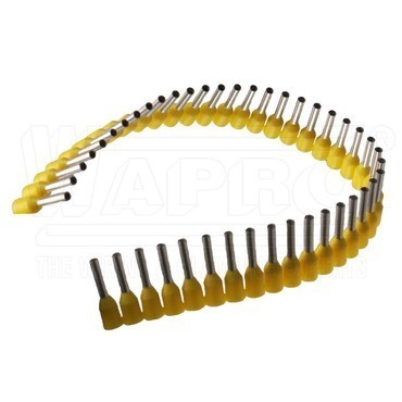 wpr7599 DUIP-1.0-8 zl lisovací dutinky s izolací PP (polypropylen) v pásech (10 x 50 ks), 1,0 - 8 mm