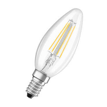 LED žárovka svíčka OSRAM LEDPCLB40 4W/827 230V FIL E14 FS1, čiřá