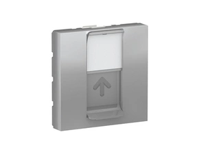 SCHN NU946130 Unica - Centrální deska RJ45 Keystone, 2M, Aluminium