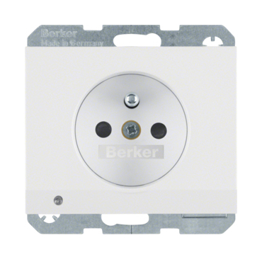 HAG 6765107009 Zásuvka se zemnicím kolíkem a LED orientační kontrolkou, 16 A, 250 V ~, šroubovací sv