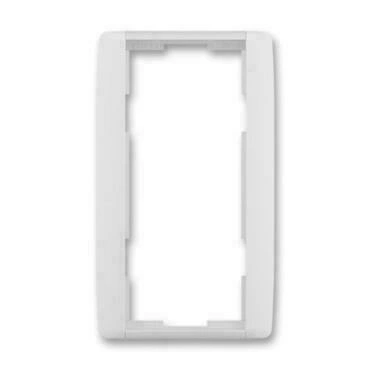 Rámeček dvojnásobný ABB Element 3901E-A00121 01, bílá/ledová bílá, svislý