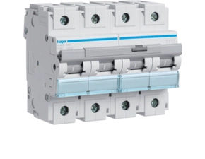 Jistič čtyřpolový HAGER HMB480 4-pól. 80 A, char. B, 15 kA