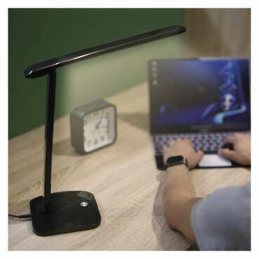 EMOS Z7619B LED STOLNÍ LAMPA CHASE ČERNÁ
