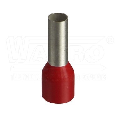 wpr7388 DUI-1.0-8-100 r lisovací dutinka s izolací PP (polypropylen), 1,0 mm2, d: 8 mm, červená (III