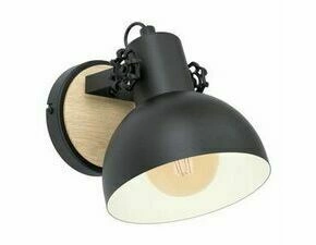 EGLO WL/1 E27 SCHWARZ/HOLZ 'LUBENHAM'