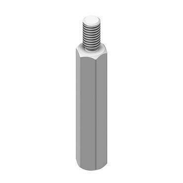 HLS HL AM6.48 Prodlužovací matka M6x48mm, galvanicky pozinkováno, GZ