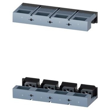 OEZ 3VA9604-0QA00 3VA9604-0QA00 Připojovací sada přední přívod, Cu/Al pasy / kabelová oka / flexibar