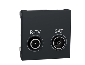SCHN NU345454 Unica - Zásuvka TV-R/SAT individuální 2 dB, 2M, Antracit