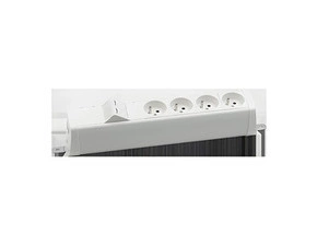 Blok zás. prohlub. SIMON 480 48230E400K00000-33, 4 zás.+úhl. kryt 2xRJ45, šr., bílá