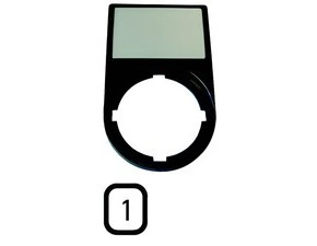 EATON 256797 M22S-ST-X52 Nosiče štítků-komplety, 30x50mm, oblé, černé 1