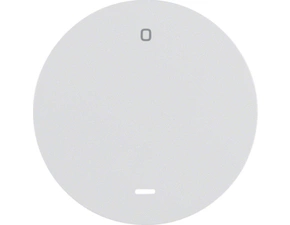 HAG 16242089 Kolébka s průhlednou čočkou a potiskem "0", Berker R.1/R.3, bílá, lesk