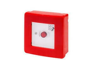 Tlačítko nouzové GEWISS GW42201, požární, osvětlení, IP55, červené Gewiss