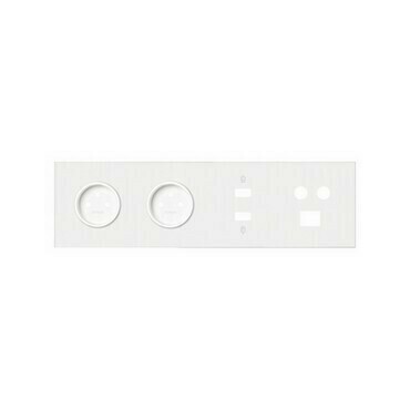 Sestava 4 násobná: 2 zásuvky+HDMI+USB+TV+SAT+RJ45, bílá matná