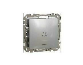 SCHN SDD113131L Sedna D/E - Tlačítko 1/0So "zvonek" orientační kontrolka, Aluminium