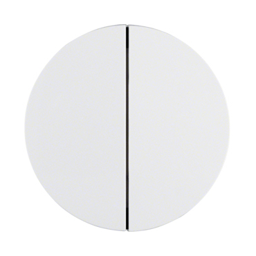 HAG 85142139 Tlačítko, 2-násobné, Berker R.1/R.3, bílá, lesk