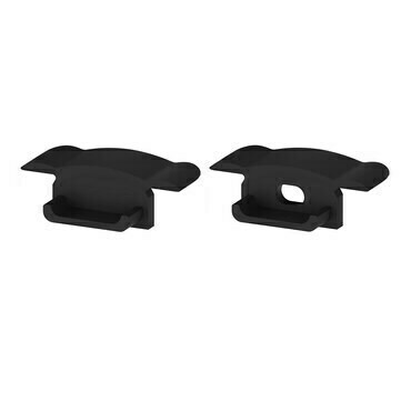 Koncovka profilu GREENLUX EC-PROFIL (YG) B (2pcs/SET), černá