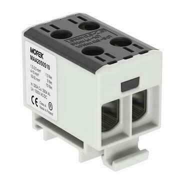 MOREK MAA2050S10 Univerzální řadová svorka OTL 50-2xAl/Cu 1,5-50mm2 1000V černá