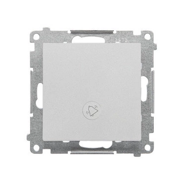 Ovladač zapínací SIMON TD1L.01/143, orient. LED podsv., ř.1/0So, 10A/250V~, bezšr., hliníková mat