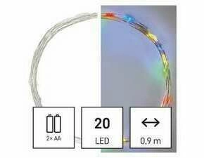 EMOS D3AM04 20LED XMAS NANO IP20 2AA T MC