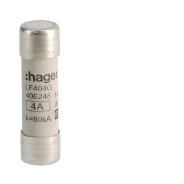 HAG LF404G Pojistka válcová, velikost 14x51, 4A gG, 690V AC
