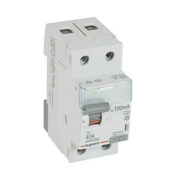 Chránič dvoupolový LEGRAND 411565 TX3 CHRÁN. 2P 40A 100MA A