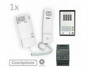 Přístupový systém CZECHPHONE 4004020005, DUO, 1 účastník, GEN, 2 tlačítka, 12V