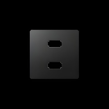 Kryt pro Zásuvka USB SIMON 82 8201090-038, 2 násobná (2.0) typ A, grafitová