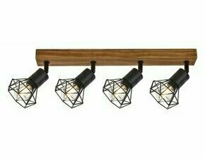 Svítidlo RABALUX 3140 ZEUS dřevo E14 4xMAX 40W