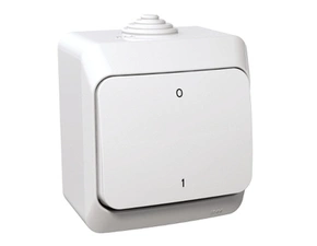 SCHN WDE000520 Cedar Plus IP44 - Spínač dvojpólový řazení 2, bílý