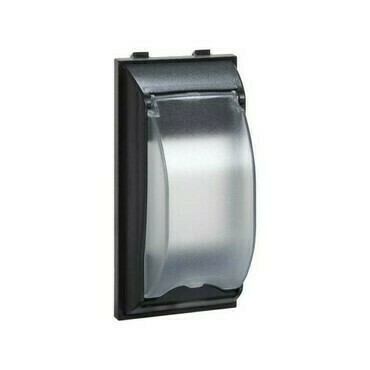 Kryt výklop. SIMON S195N/14, pro 2pól., dle DIN, 108x52 mm, do rám. CIMA v kr. Simon, šedá grafit