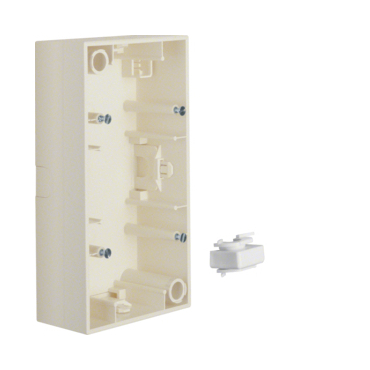 HAG 10428982 Krabice, 2-násobná na omítku, Berker S.1, krémová, lesk