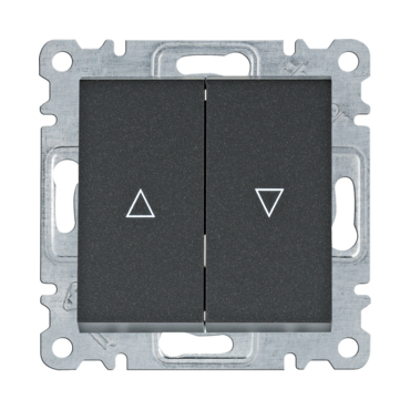 HAG WL0313 Vypínač žaluziový 1-pólový, černá mat