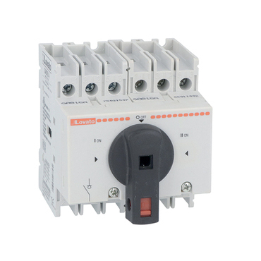Přepínač sítí LOVATO GA025ET6 3P 25A na DIN/panel