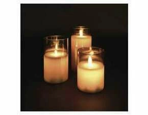 EMOS DCCW05 3LED SET GLASS CANDLE MOVING FLAME WW
